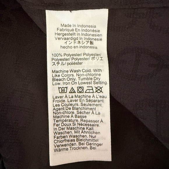 NWT J. Crew Drapey Jacquard-Print Shirt Black - Picture 5 of 8